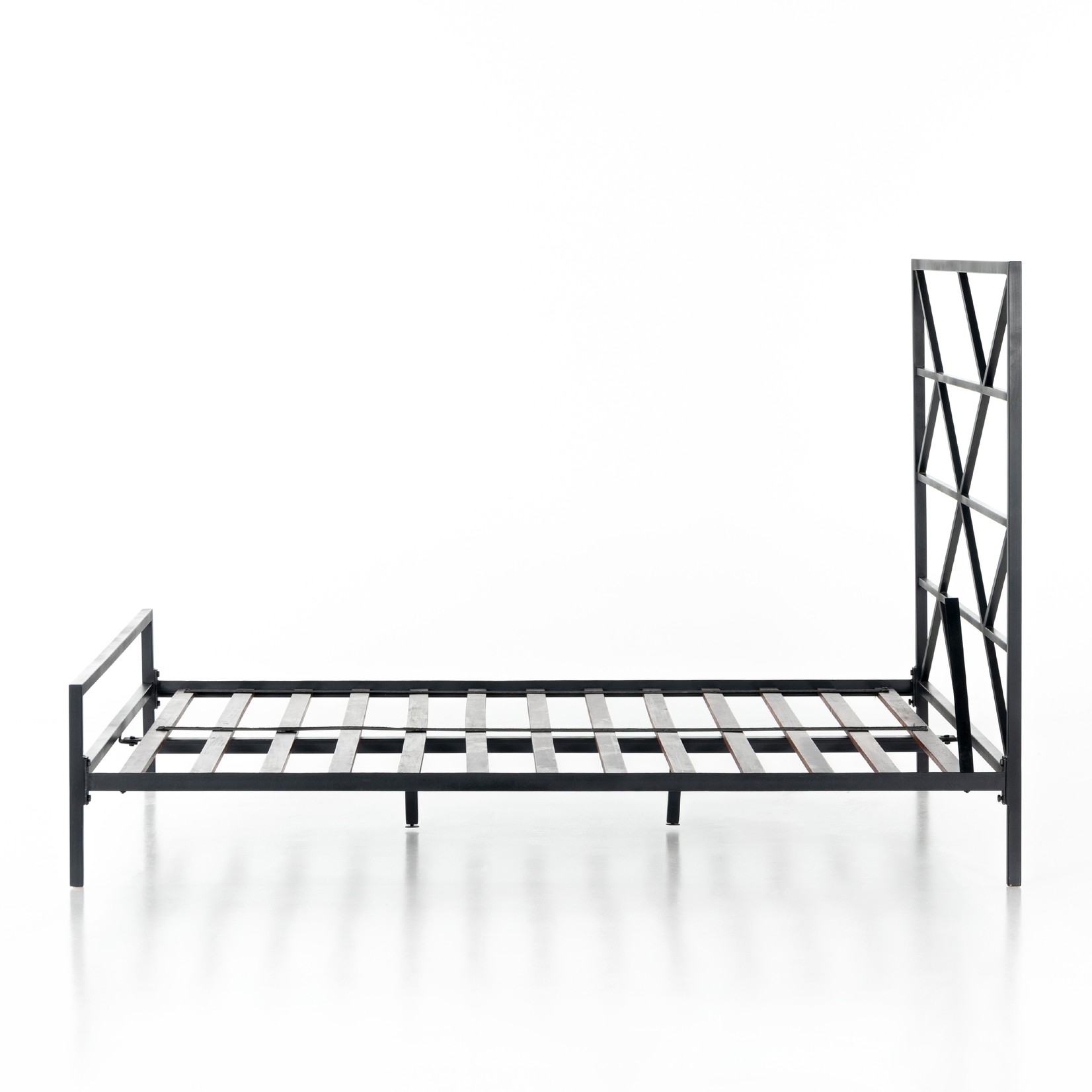 Four Hands CATO BED-SANDBLASTED VINTAGE BLACK-QUEEN