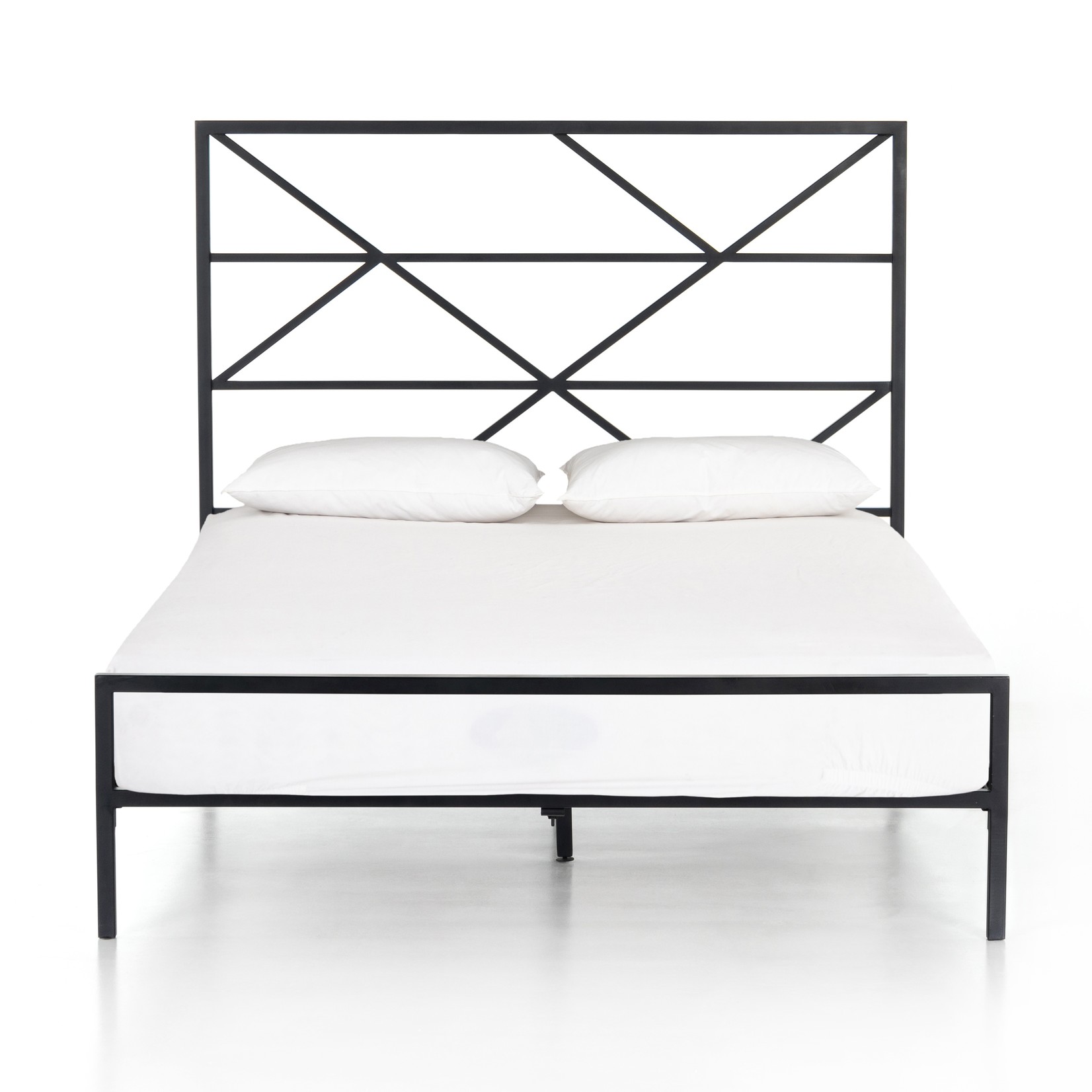 Four Hands CATO BED-SANDBLASTED VINTAGE BLACK-QUEEN