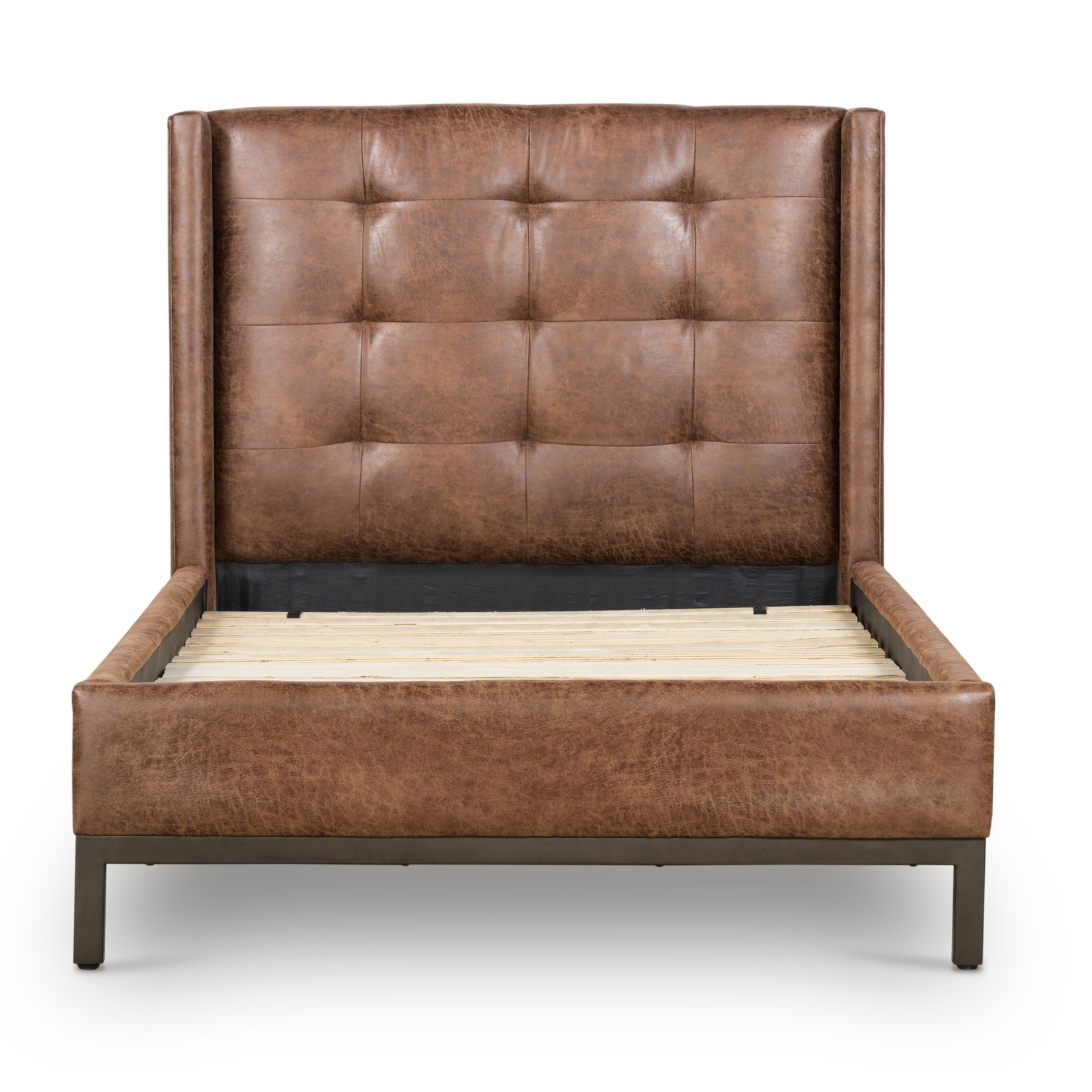 Four Hands NEWHALL BED-VINTAGE TOBACCO-TWIN