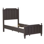 Cottage View Twin Bed Complete Dark Grey