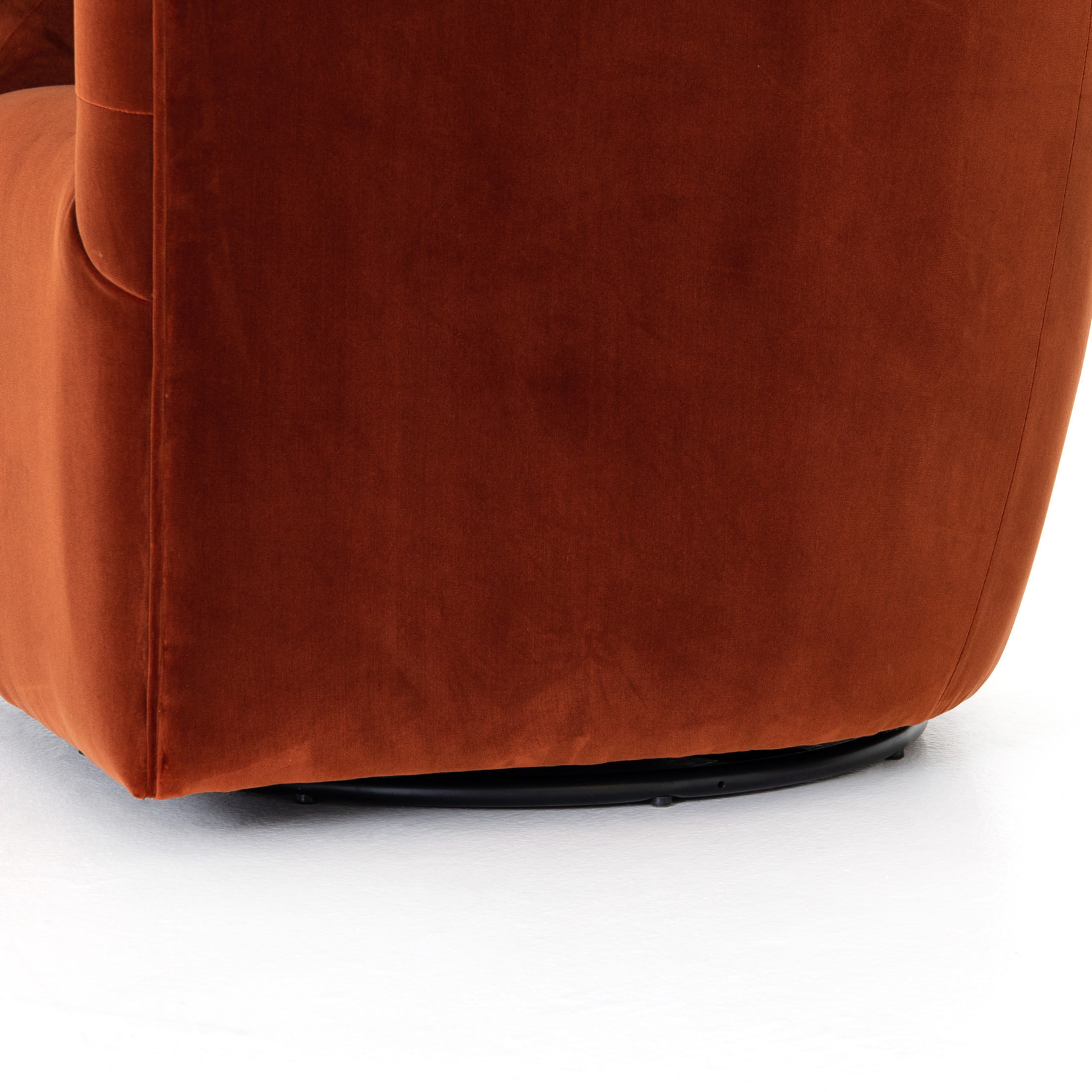 Four Hands Hanover Swivel Chair Sapphire Rust