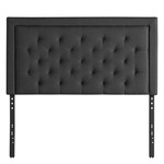Malouf Hennessy Upholstered Headboard Charcoal King