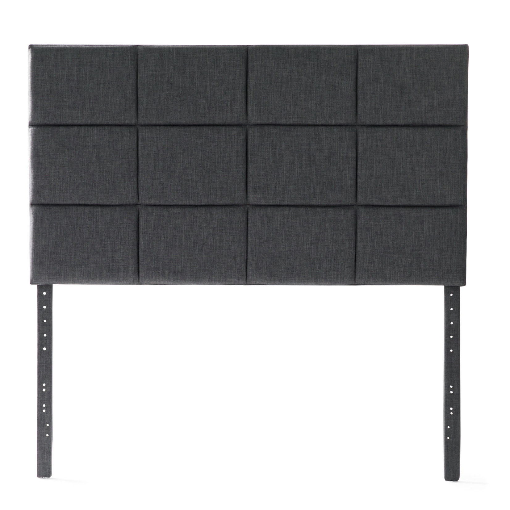 Malouf Scoresby Upholstered Headboard  Charcoal Queen