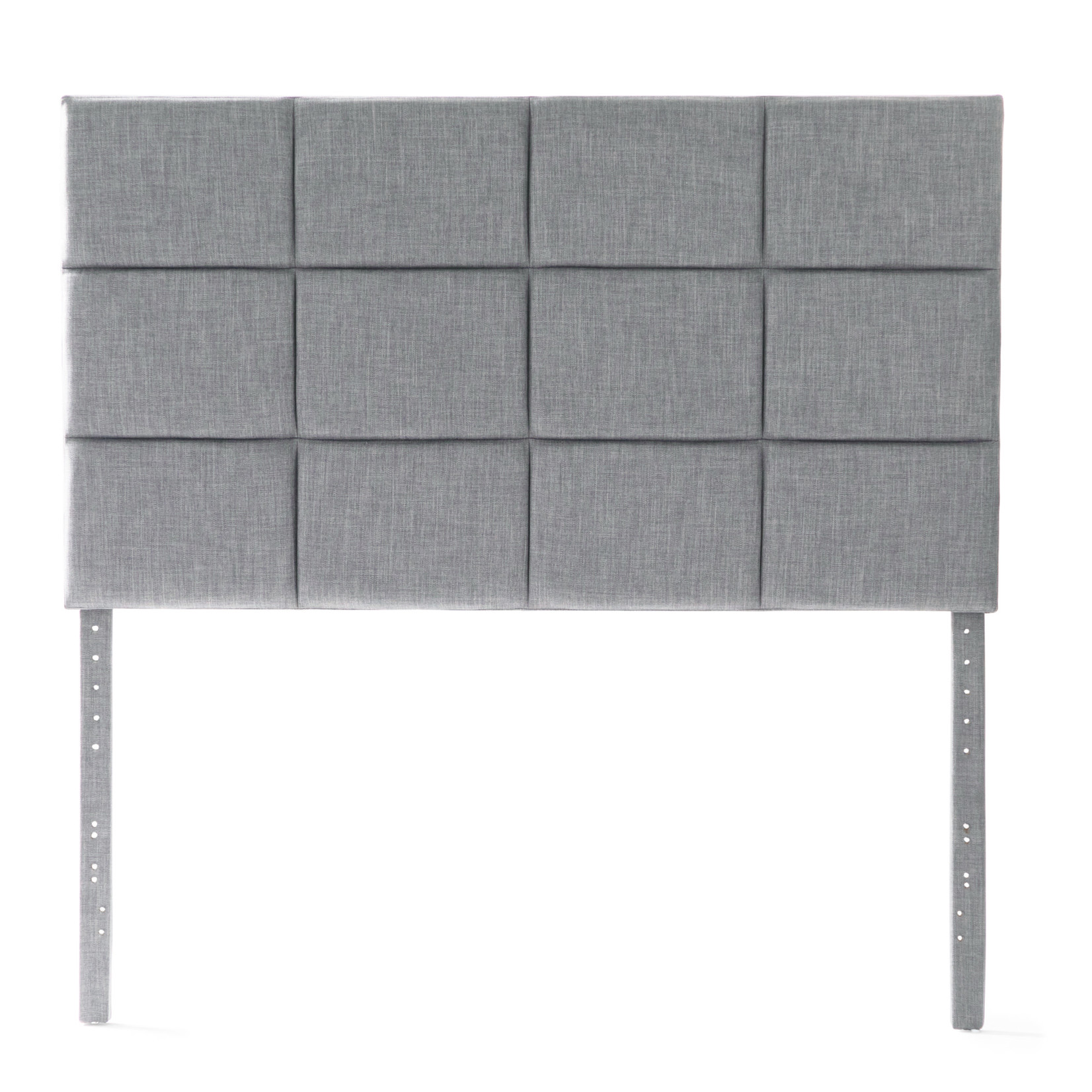 Malouf Scoresby Upholstered Headboard  Stone Queen