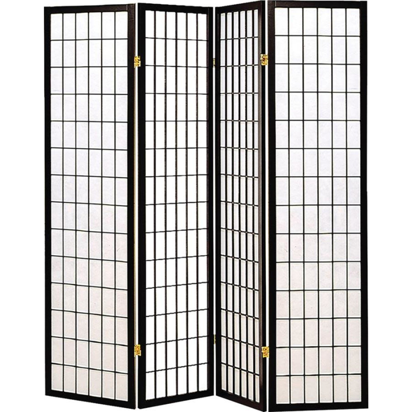 Coaster Furniture 4 Panel Screen Black