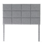 Malouf Scoresby Upholstered Headboard  Stone King