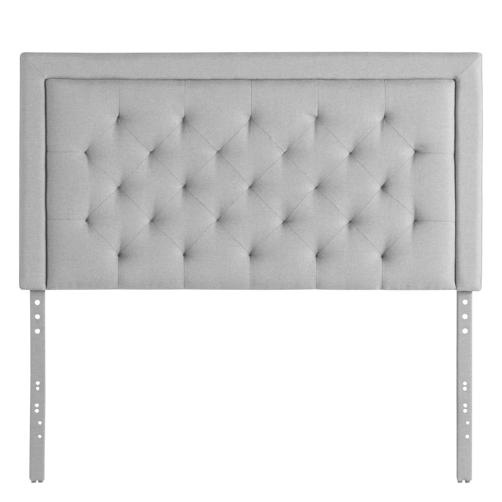 Malouf Hennessy Upholstered Headboard Stone Queen