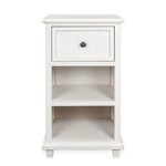 Stylecraft Egg Shell 1 Drawer Side Table 30x13x16