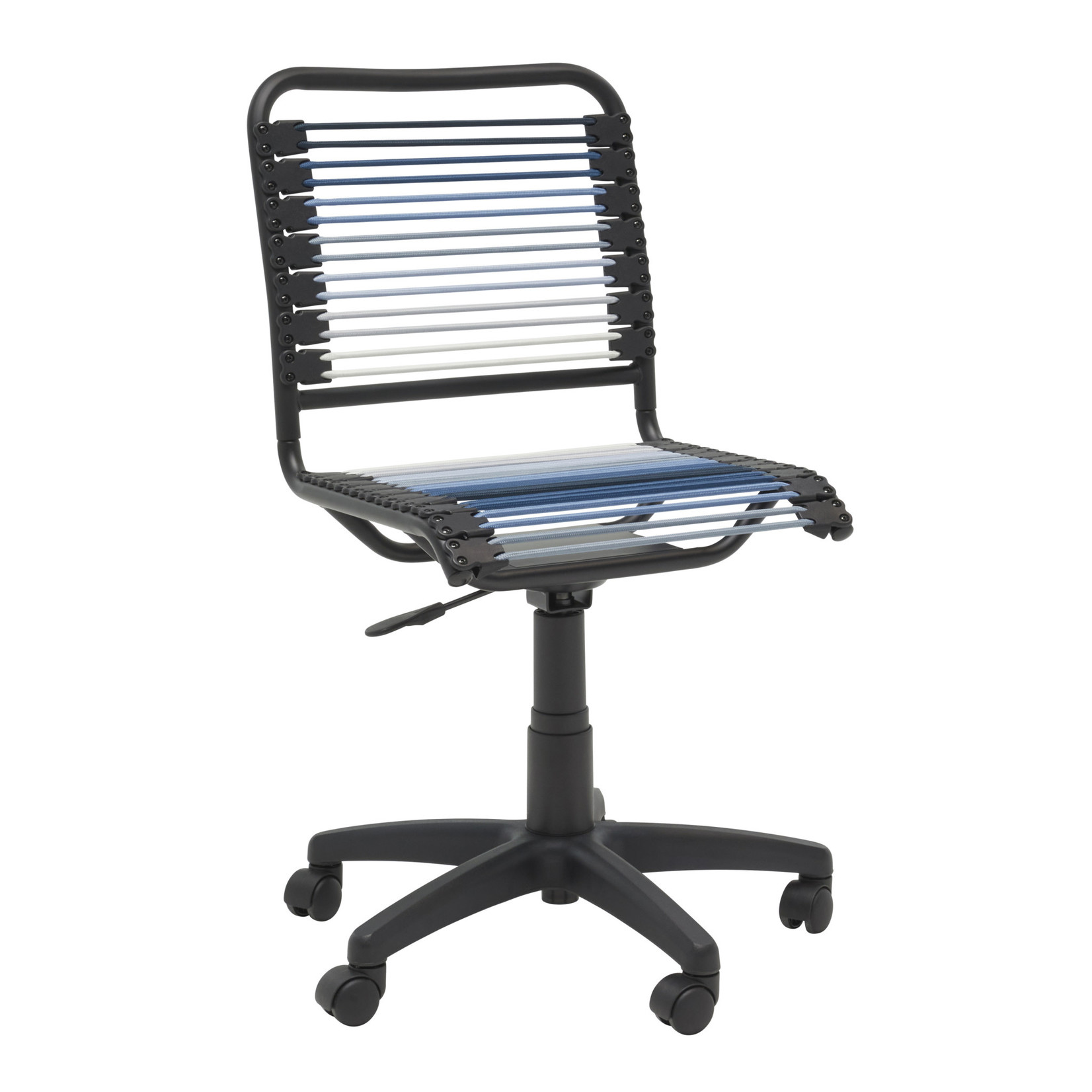 EuroStyle Bungie Low Back Office Chair Blue Ombre