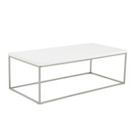 EuroStyle Teresa 47" Rect Coffee Table White