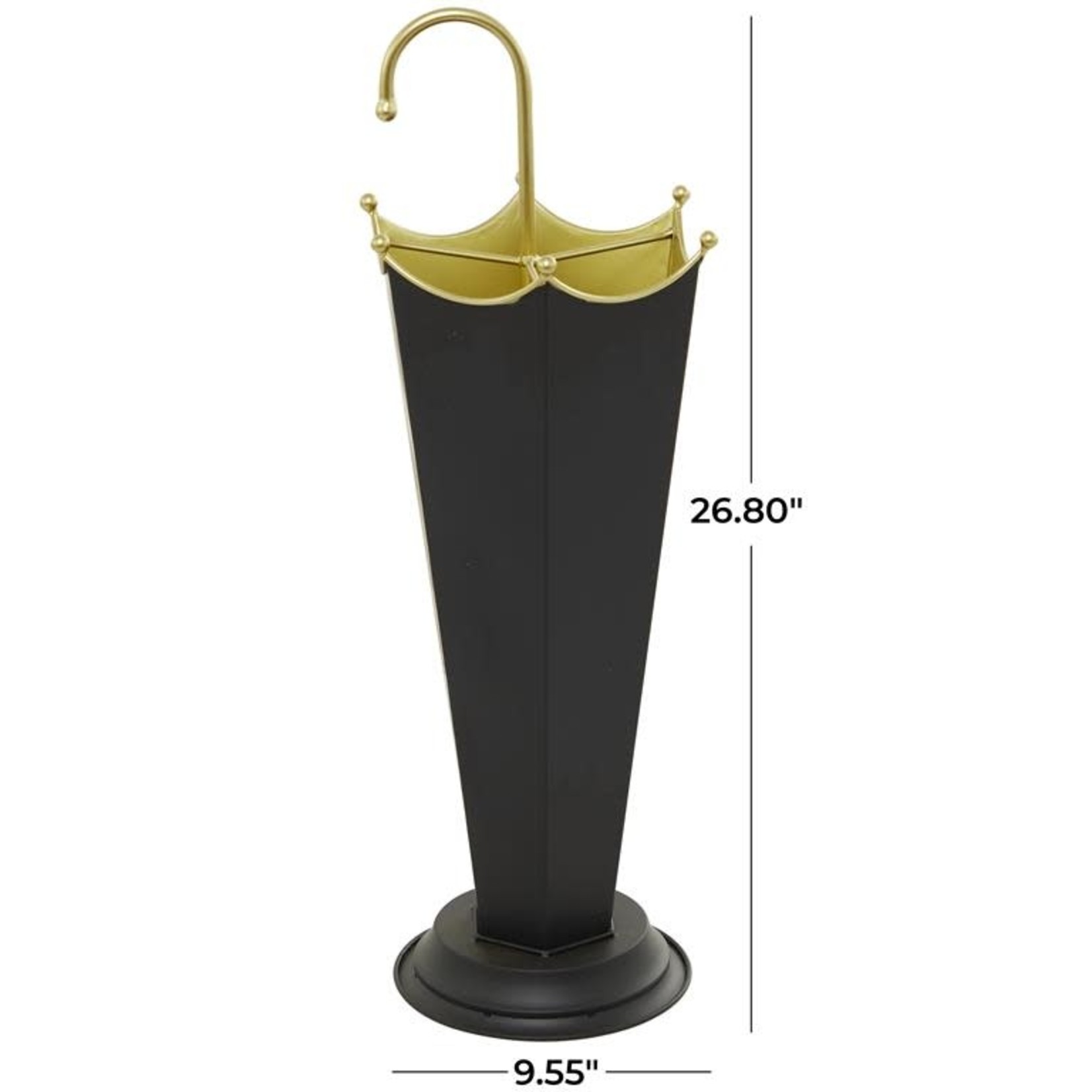 Uma Metal Umbrella Holder Black 27"H