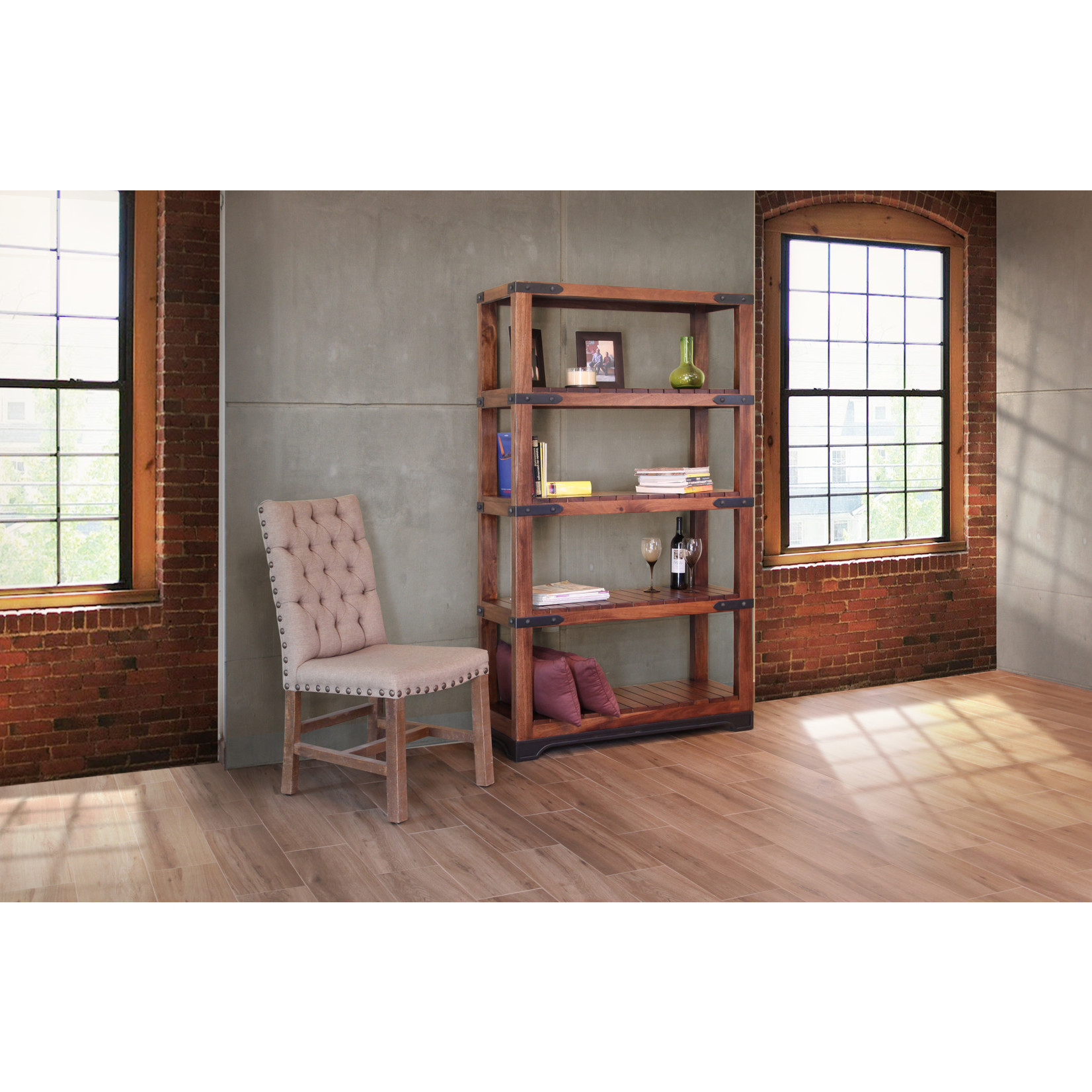 IFD Parota 70" Bookcase