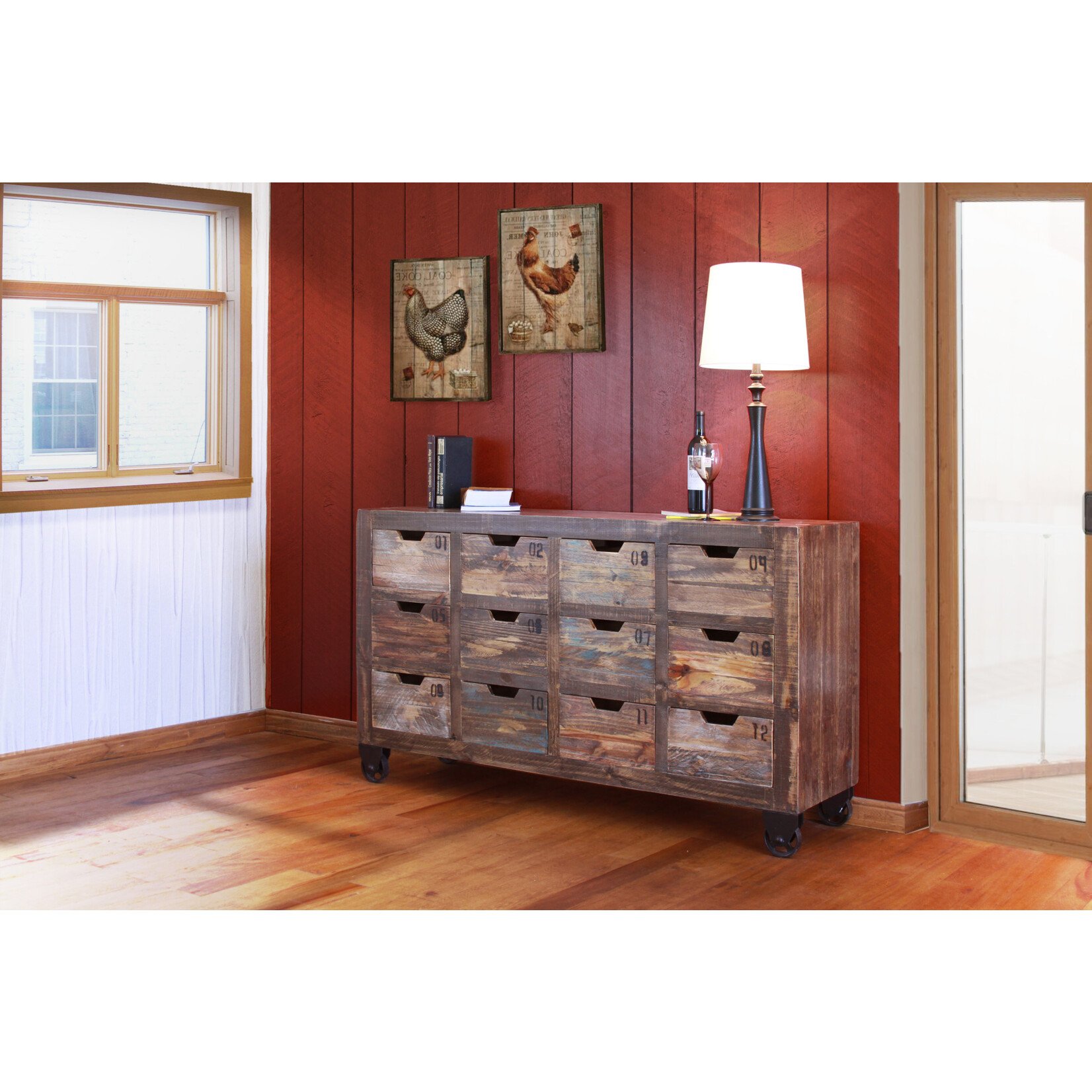 IFD Multi-Drawer Console Multi-Colour