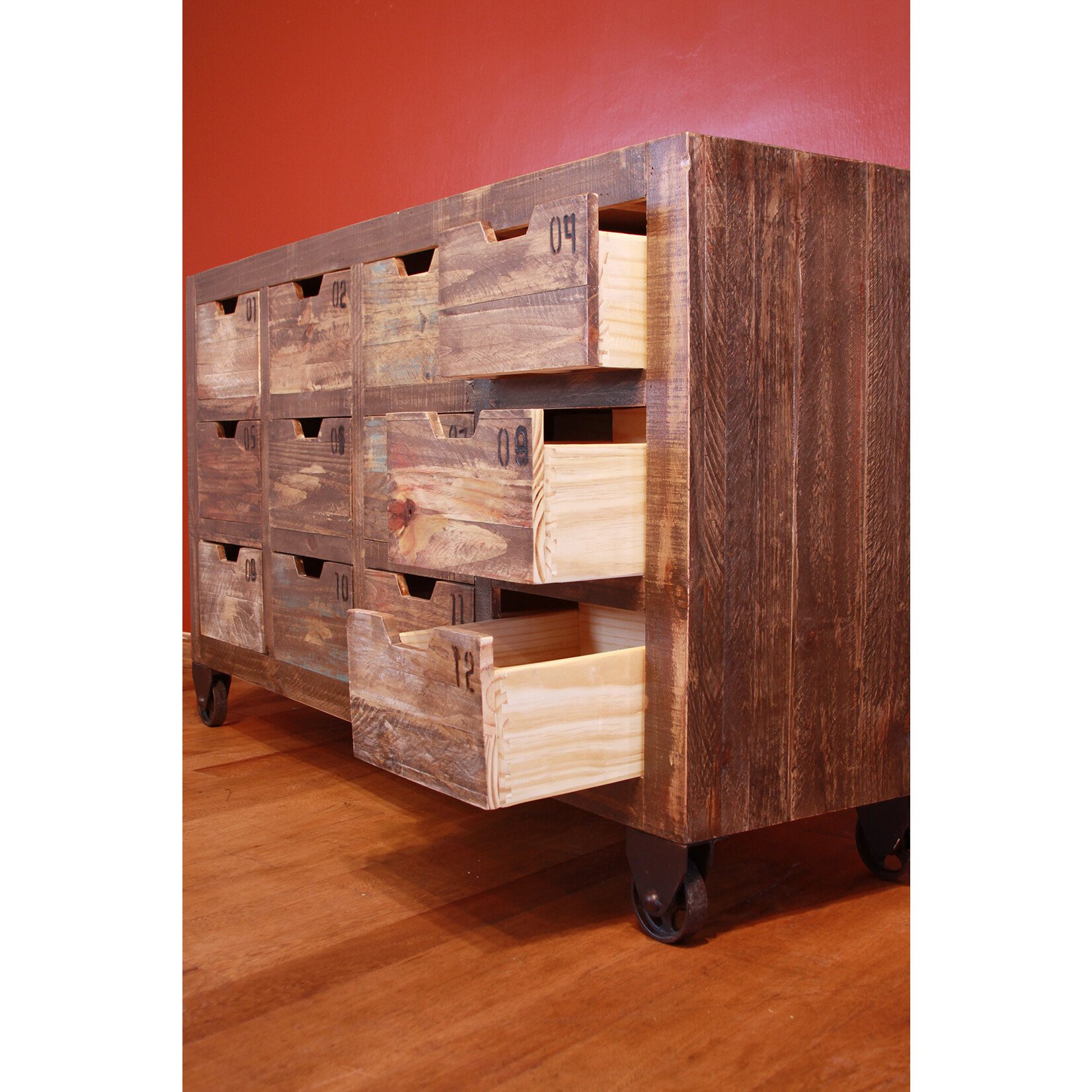 IFD Multi-Drawer Console Multi-Colour
