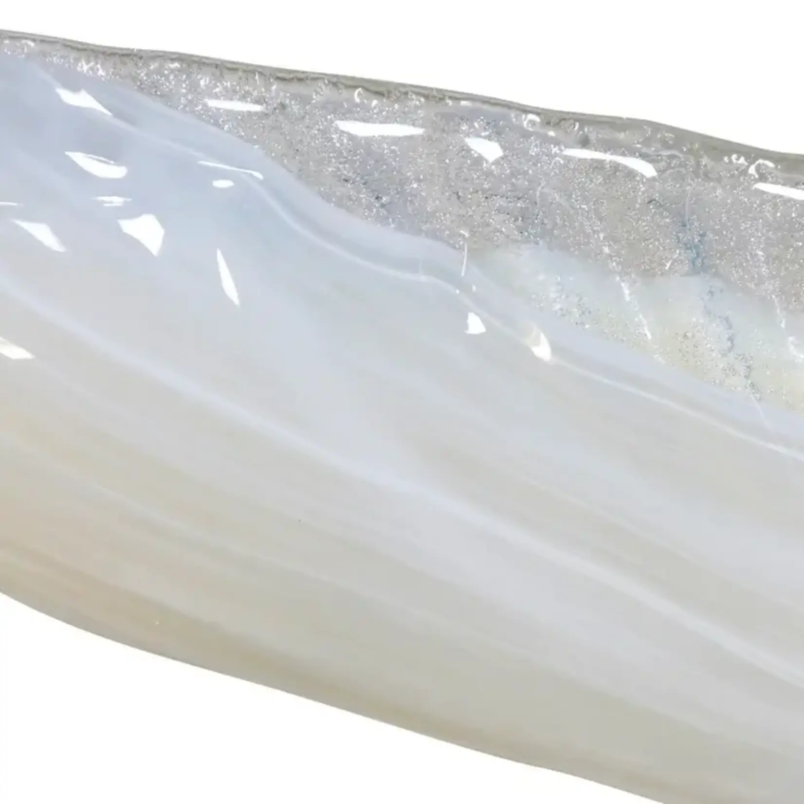 Stylecraft White Iris Candle Glass
