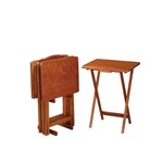 Tray Table Set Golden Brown