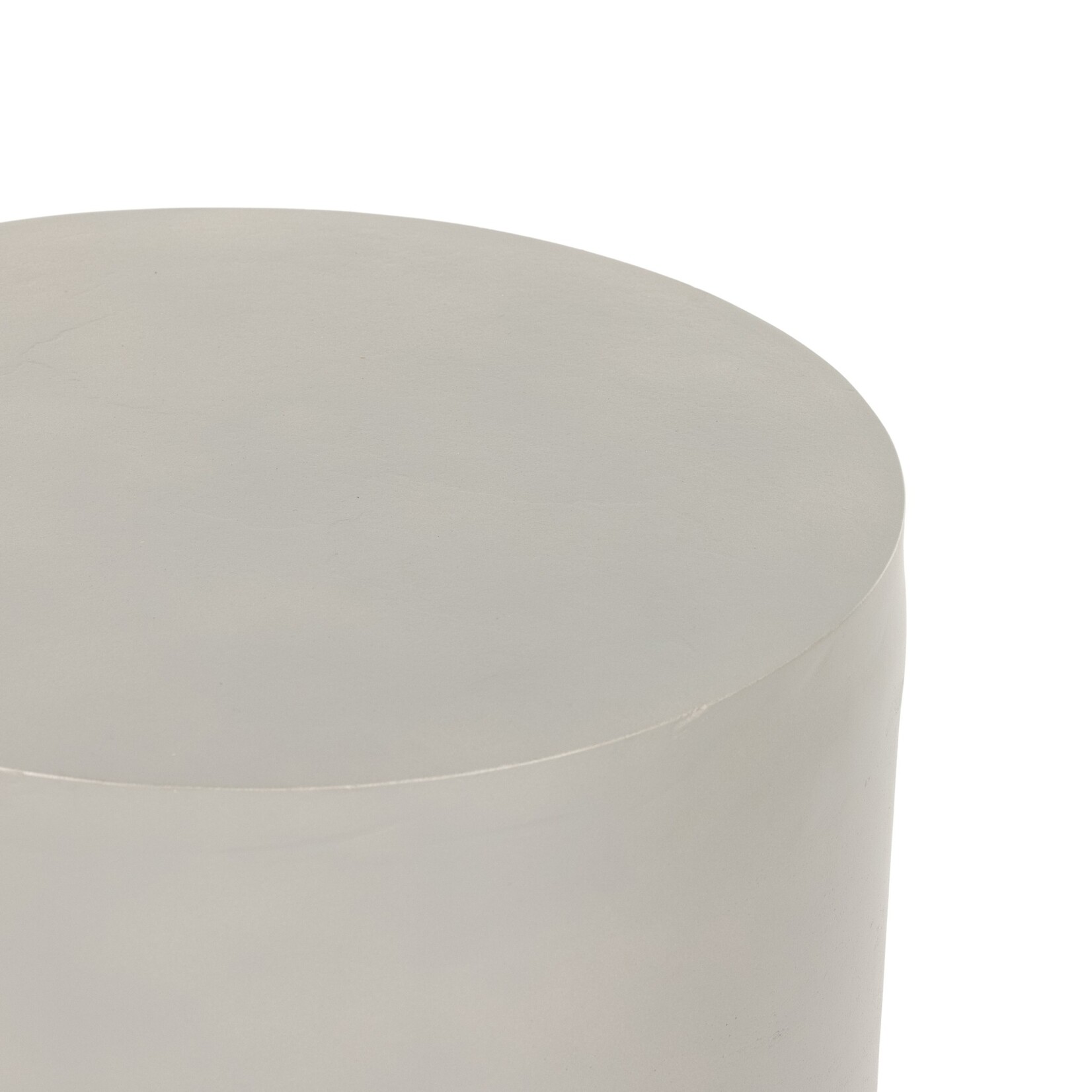 Four Hands Antonella End Table Textured Matte White