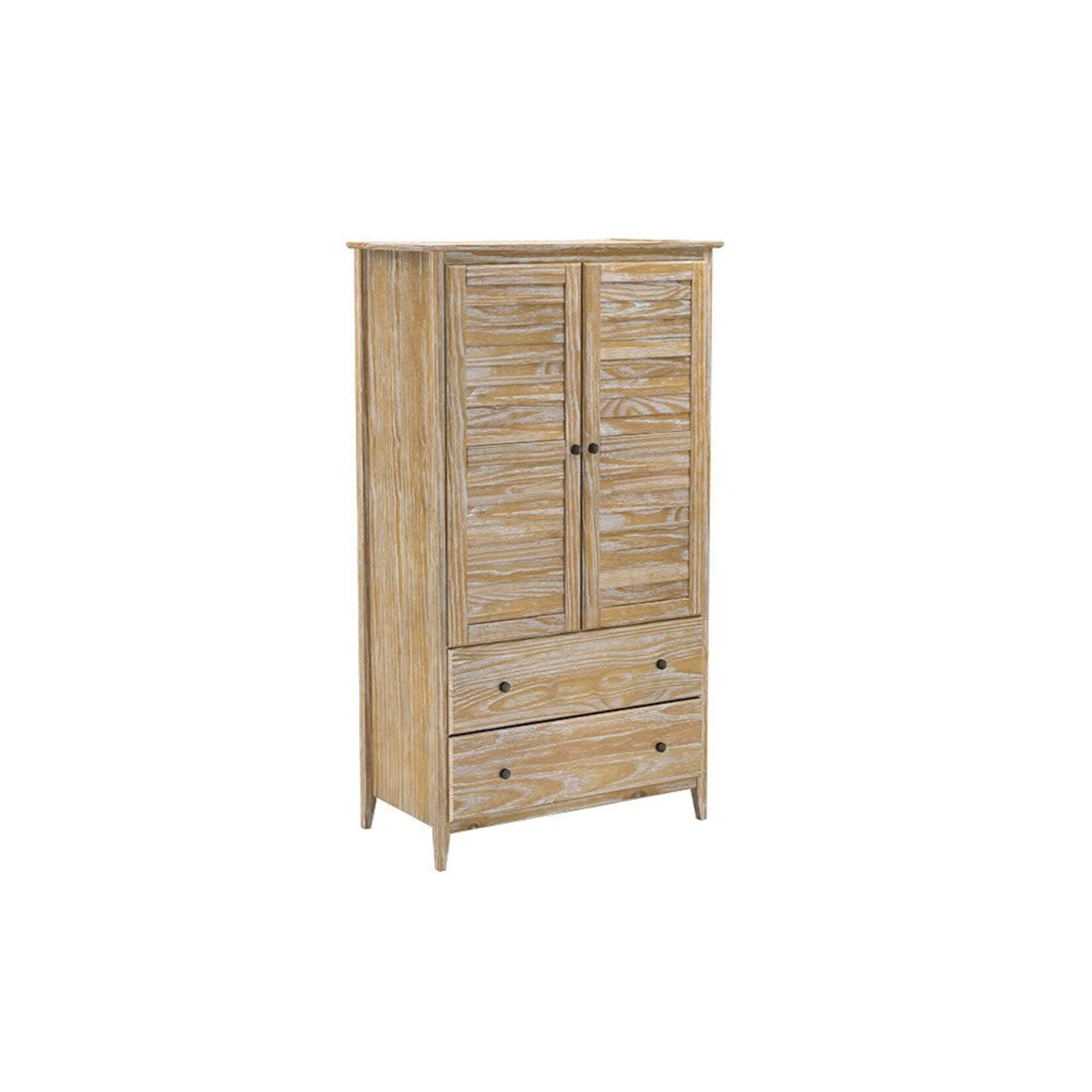 GrainWood Greenport 2 Door Wardrobe Brushed Driftwood