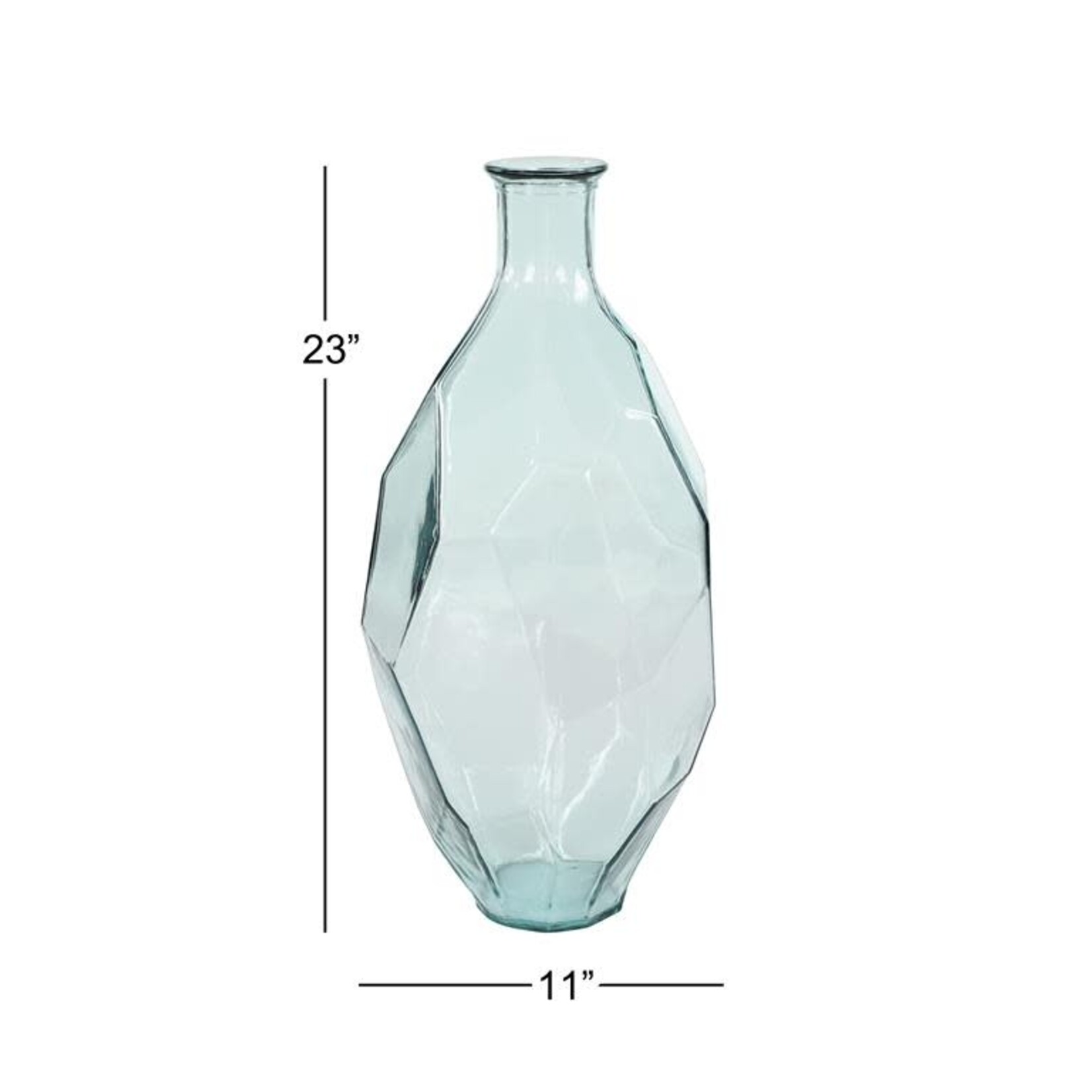 Uma 18265 Glass Vase 11"Wx23"H