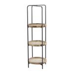 Uma Metal/Wood Etagere 15"Wx43"H