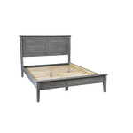 GrainWood Greenport Full Size Louver Bed Brushed Grey