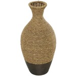 Uma Seagrass Bamboo Vase 10"Wx21"H