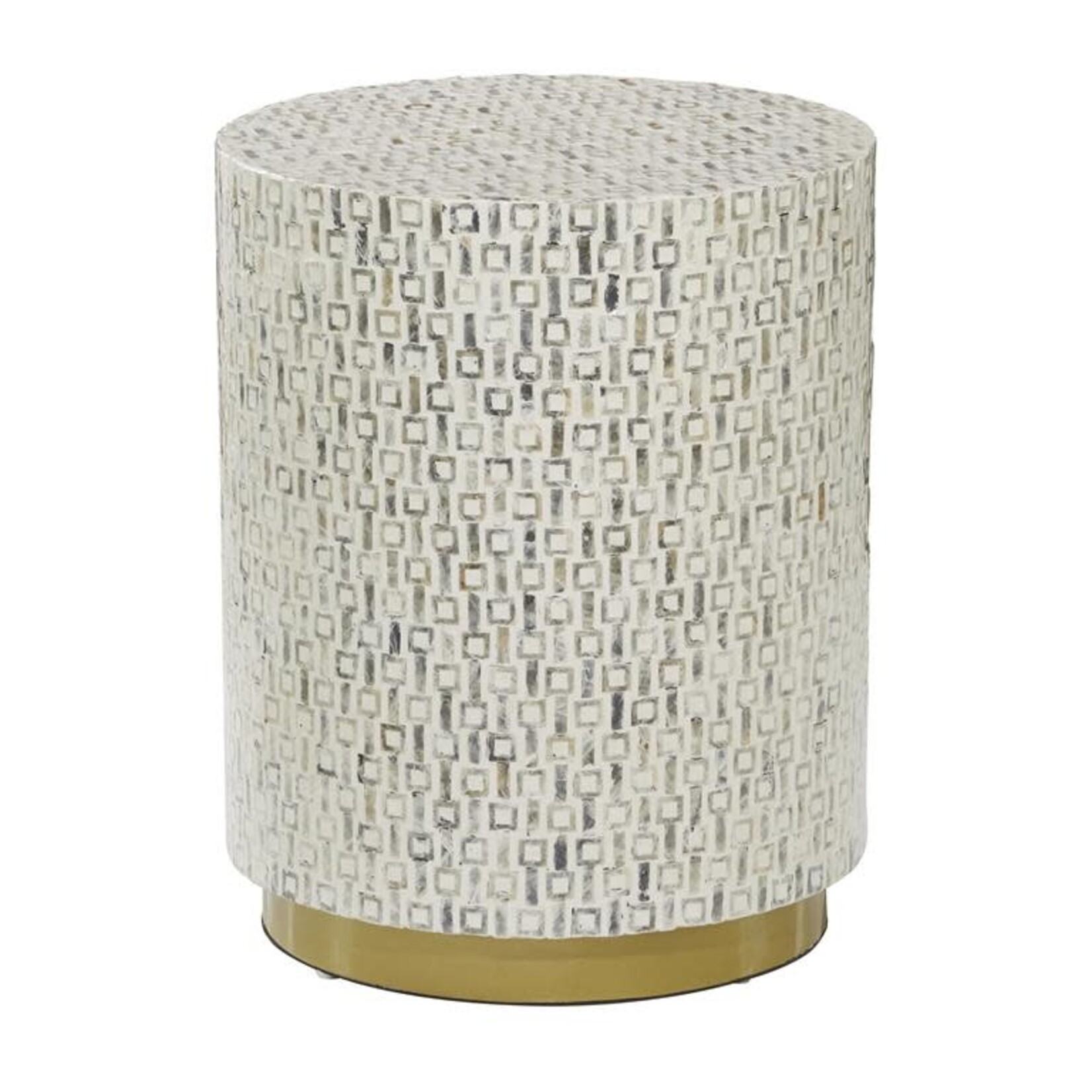 Uma Mother of Pearl Accent Table 18"Wx22"H
