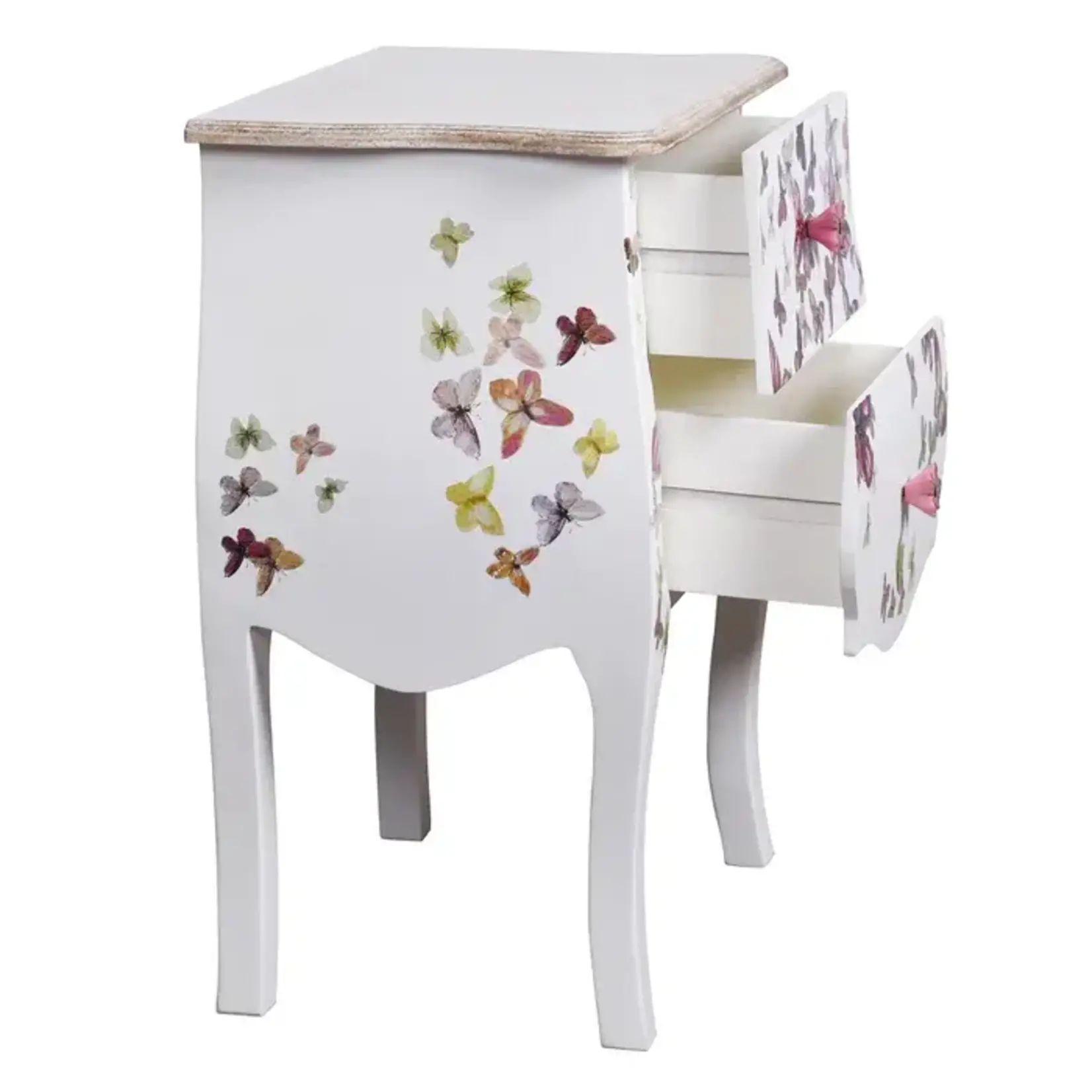 Stylecraft 2 Drawer Butterfly Cabinet