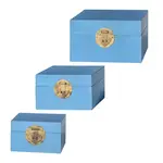 Stylecraft Wooden Keep Box Small Blue s/3