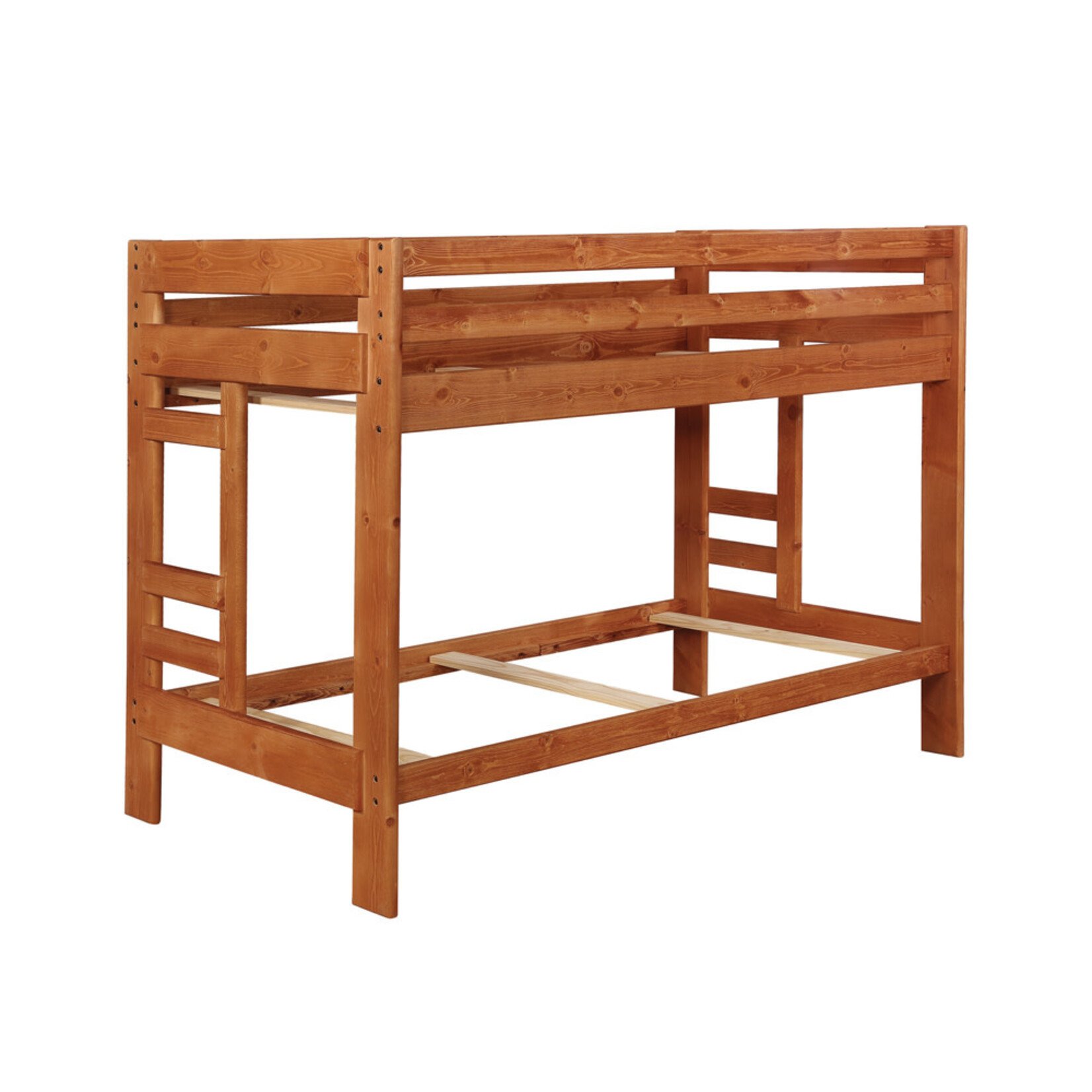 Coaster Furniture Wrangle Hill Twin Over Twin Bunk Bed Amber Wash