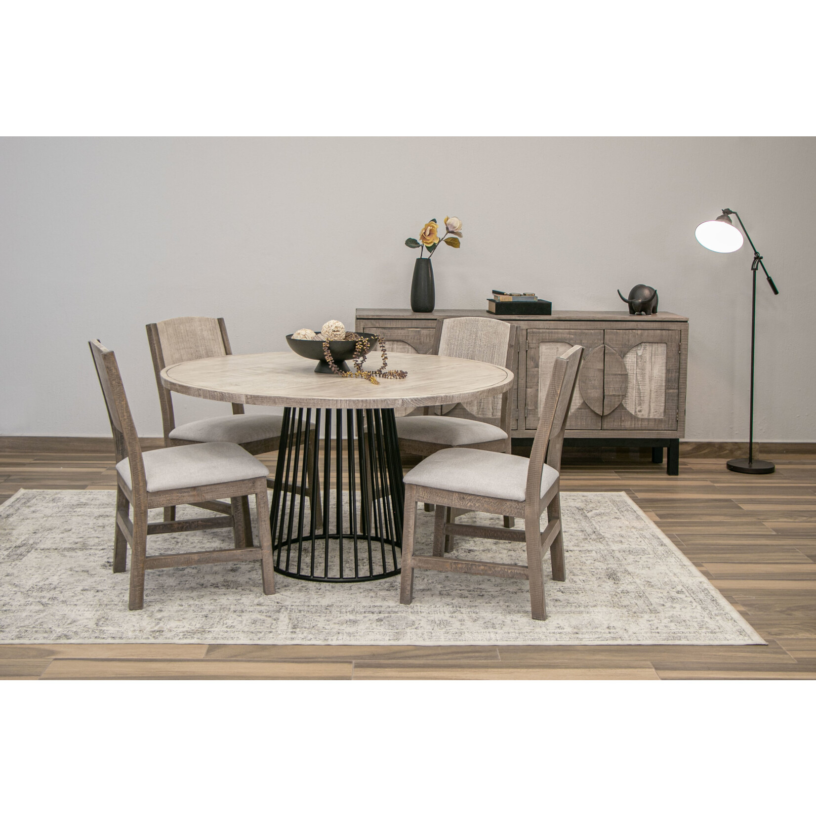 Cosala Round Dining set with 4 chairs