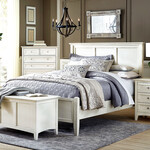 A-America Northlake King Panel Bed White Linen