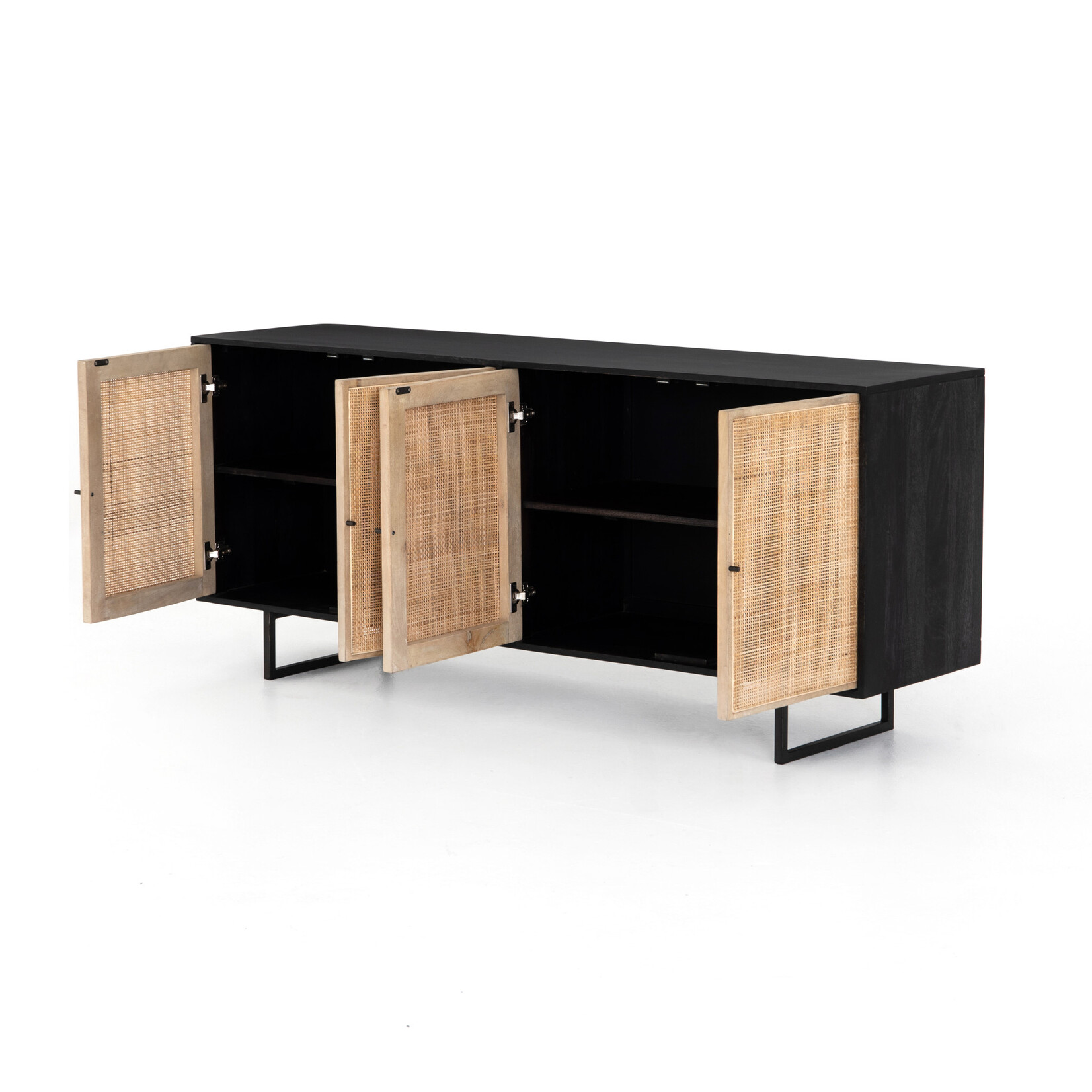 Four Hands Carmel Sideboard Natural/Black Wash
