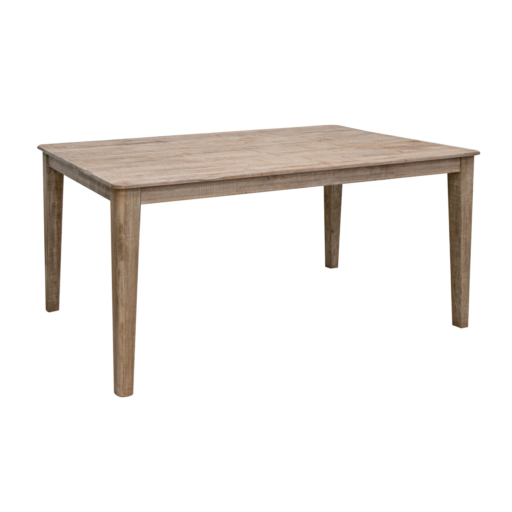 Sahara Rectangle Dining Table w/6 Upholstered Beige Chairs