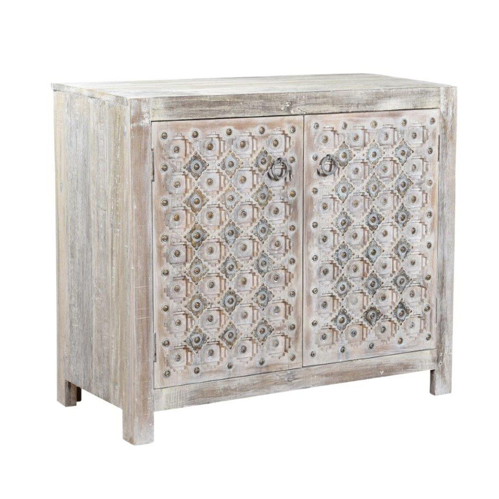 Classic Home Alta 2 Dr Sideboard Bleached White