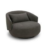Liberty Furniture Haley  Swivel Cuddler Charcoal