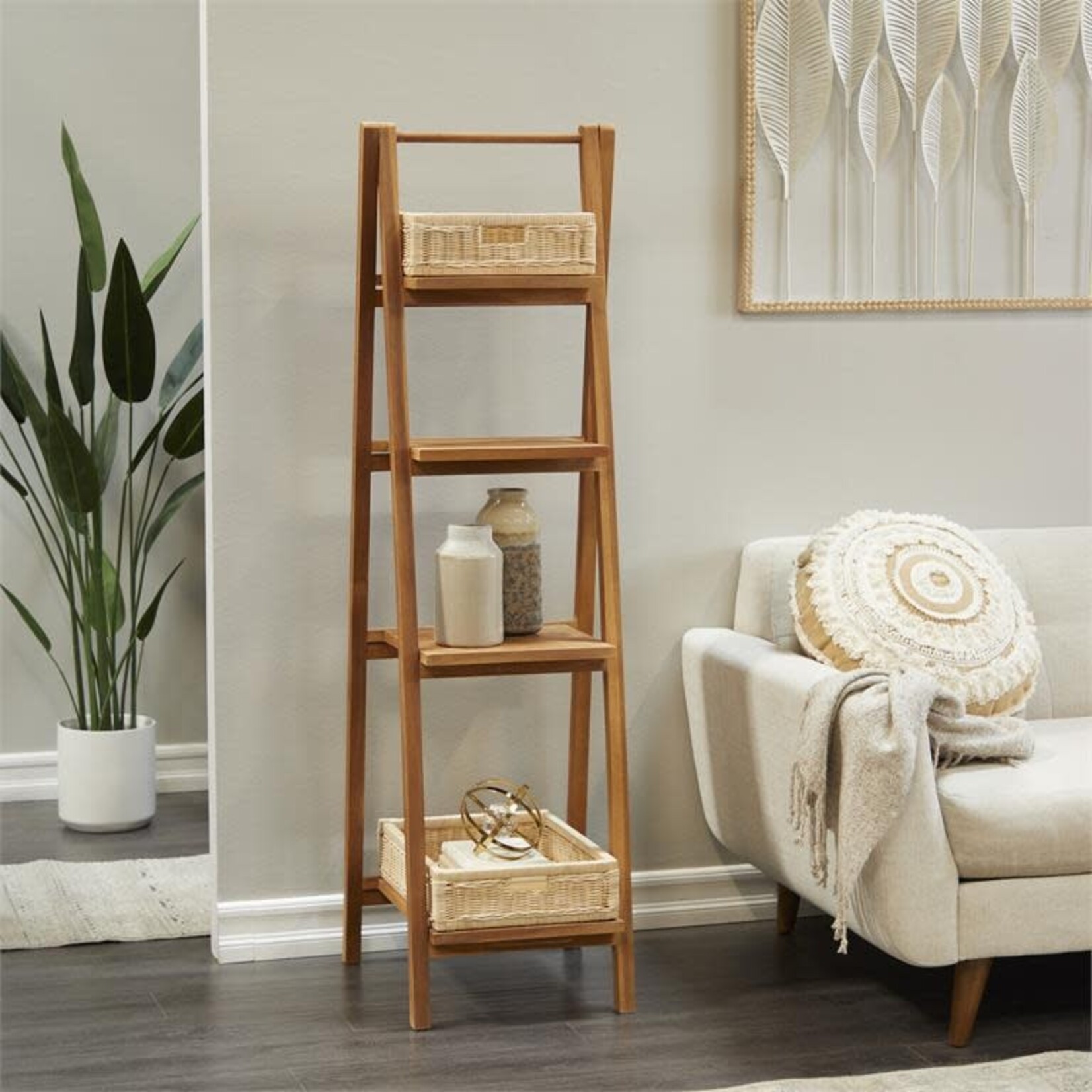 Uma Shelving Unit w/Baskets 18Wx60H