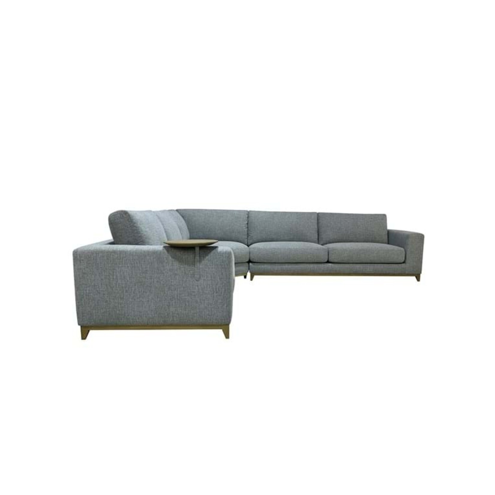 Classic Home Donovan 3pc Sectional Gray