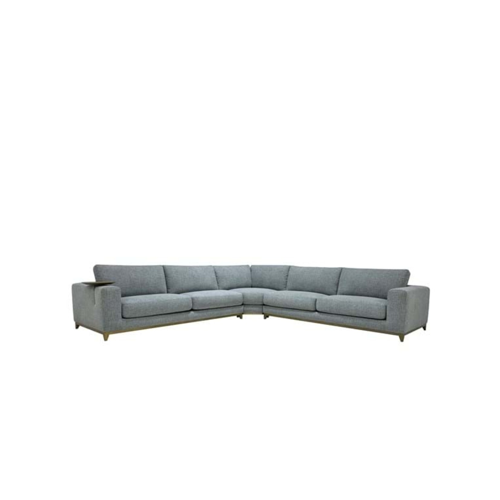 Classic Home Donovan 3pc Sectional Gray