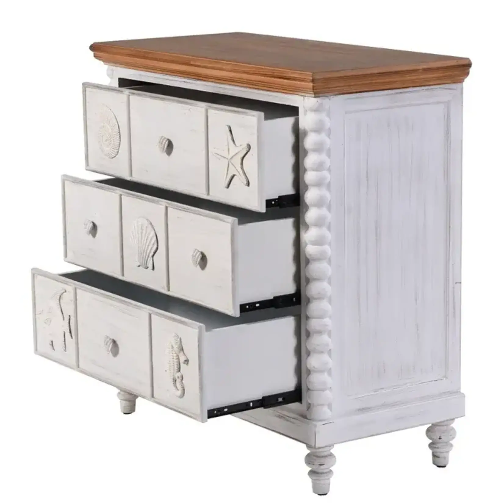 Stylecraft 3 Drawer Chest Bobbin Spool Corner Posts (FW)