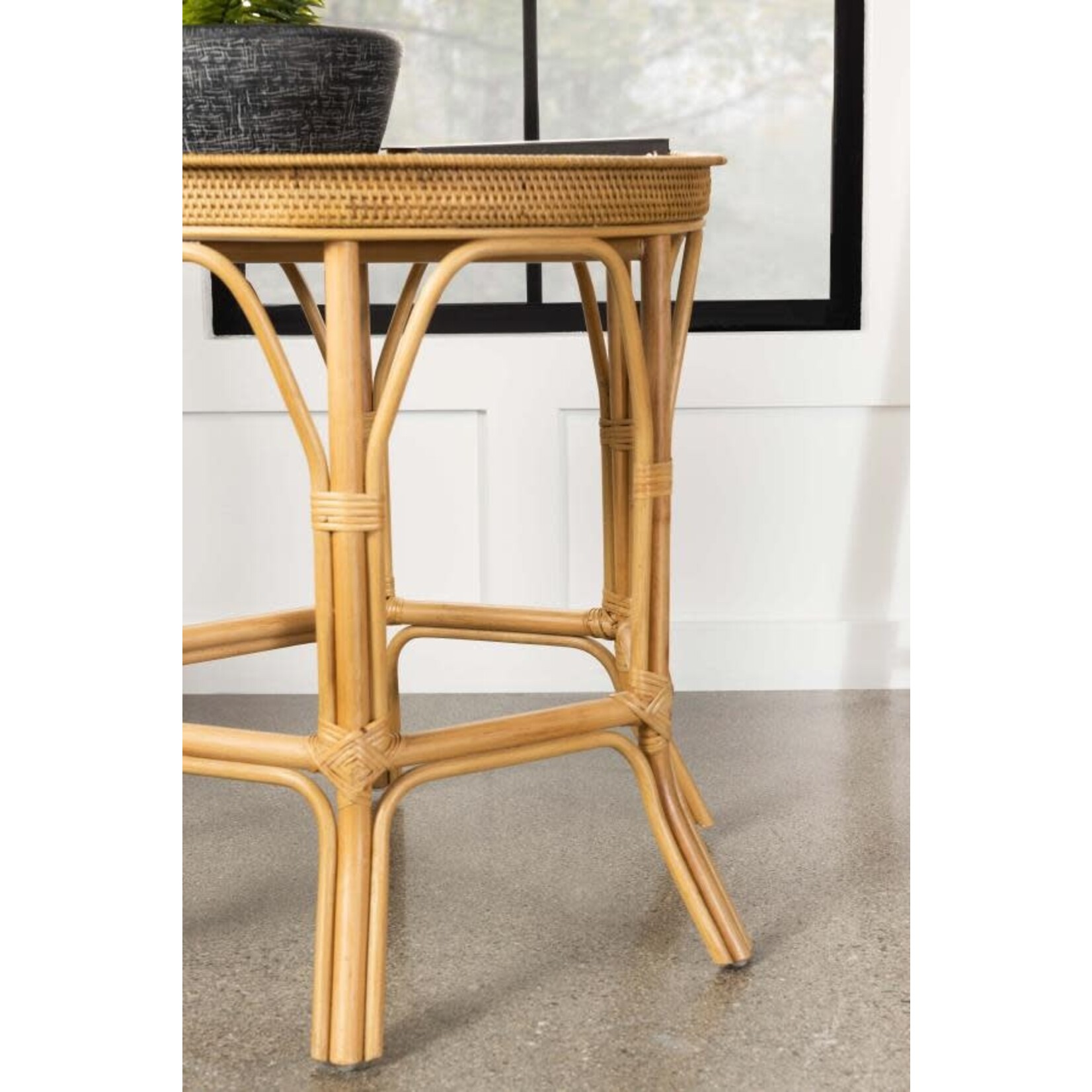 Coaster Furniture Antonio Round Accent Table Natural