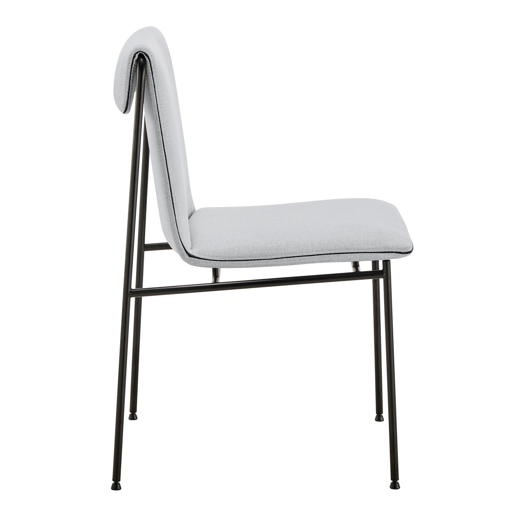 EuroStyle Ludvig Side Chair Grey