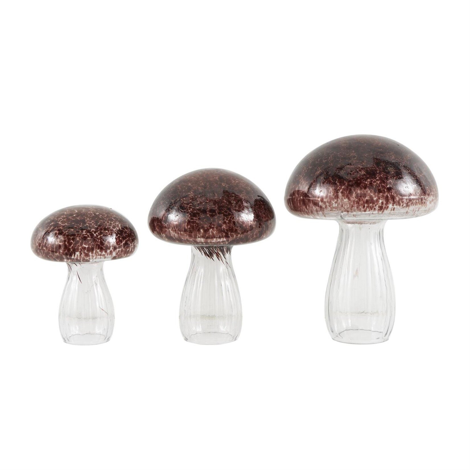 Uma Glass Mushrooms s/2