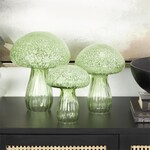 Uma Glass Mushrooms s/3 Green