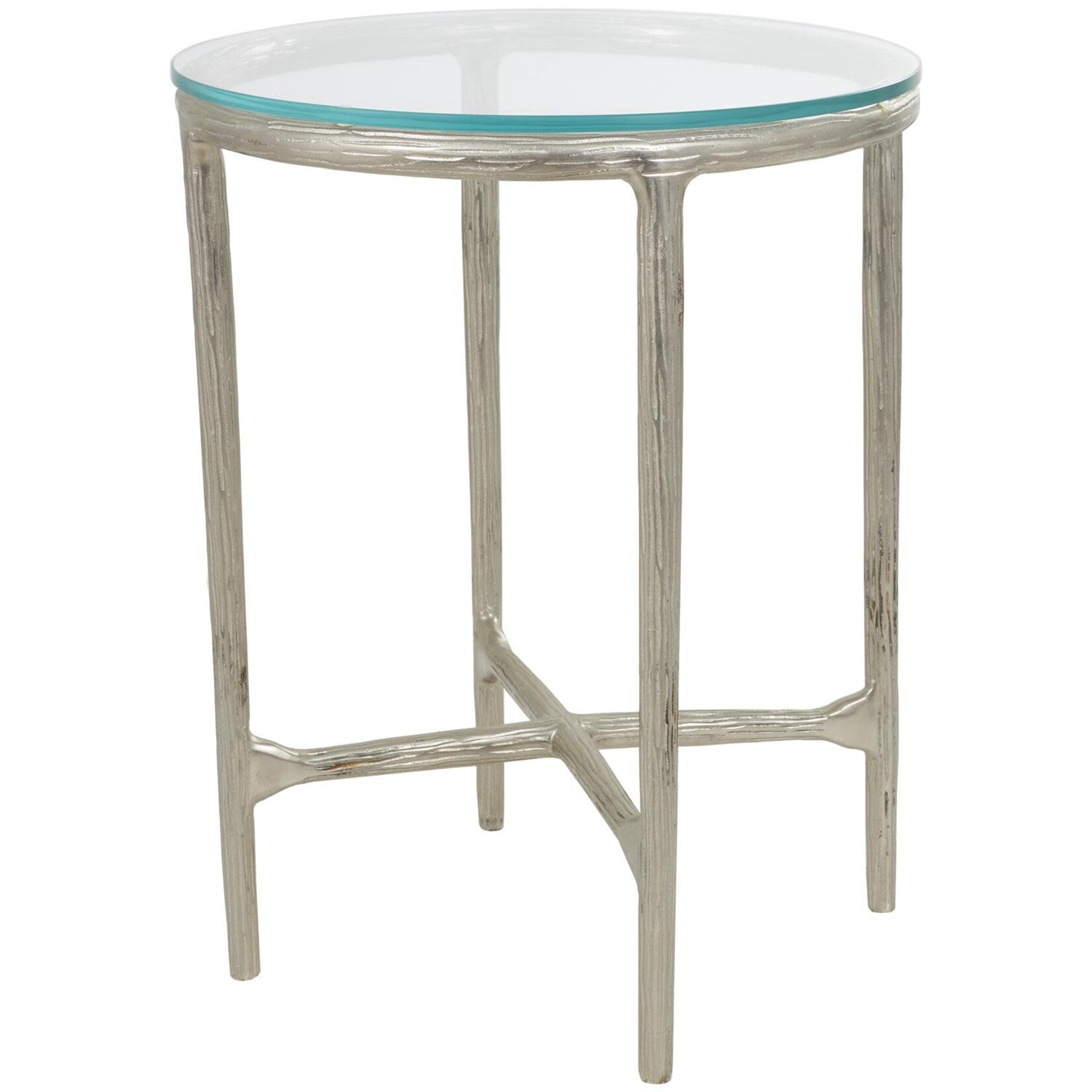 Uma Silver Accent Table 18Wx23H