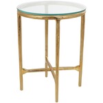 Uma Gold Accent Table 18Wx23H