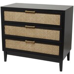 Uma Rattan Wood Cabinet 36Wx32H