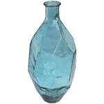 Uma Recycled Spanish Glass Vase 10Wx24H Teal