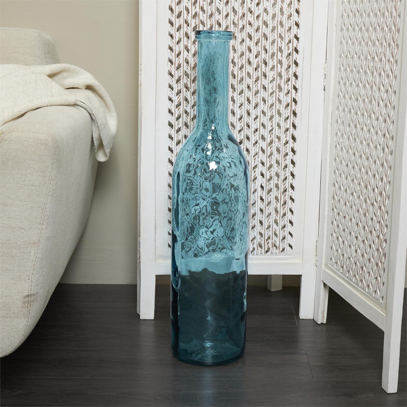Uma Recycled Spanish Glass Vase 7Wx30H