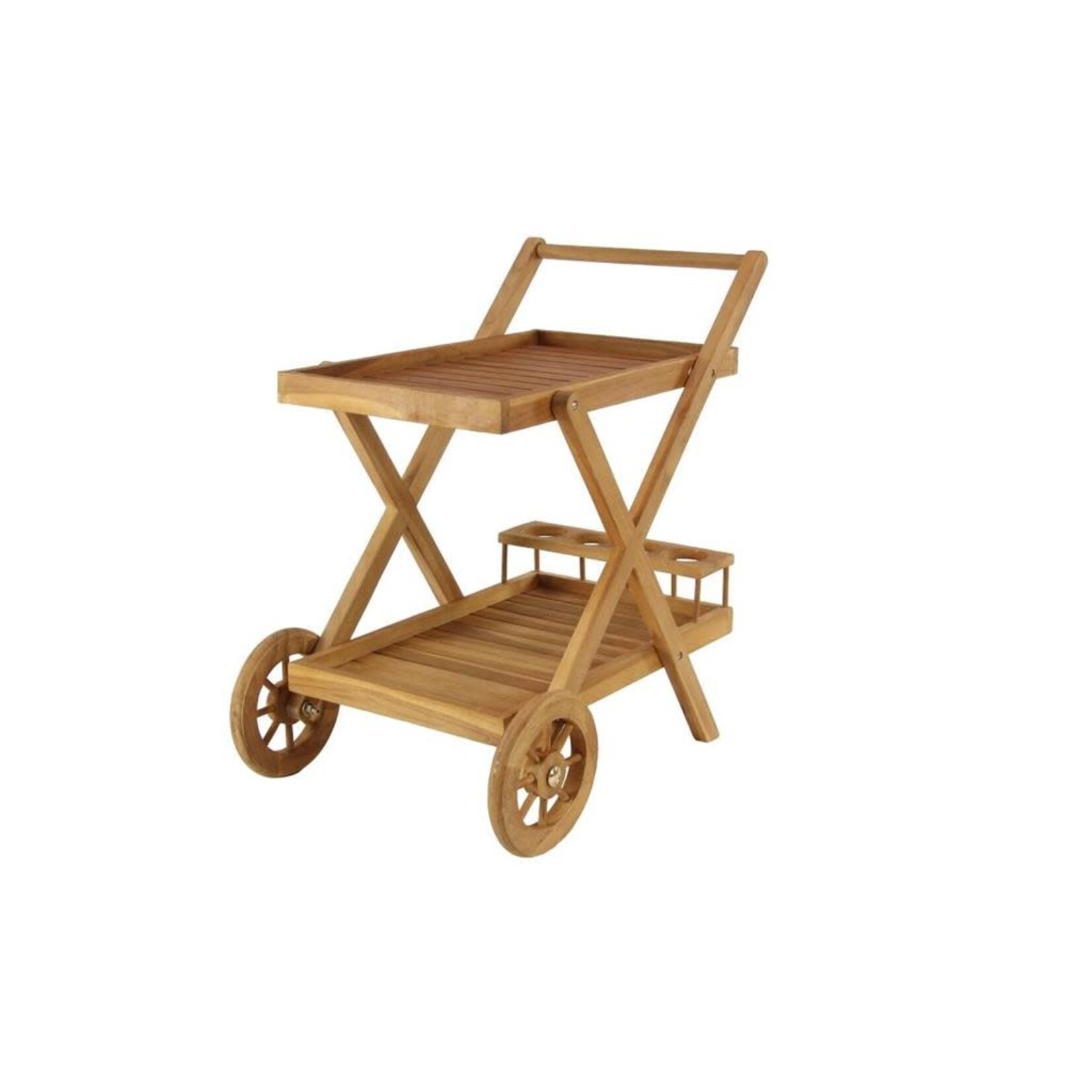 Uma Teak Serving Bar Cart 32Wx32H Indoor/Outdoor (FW)